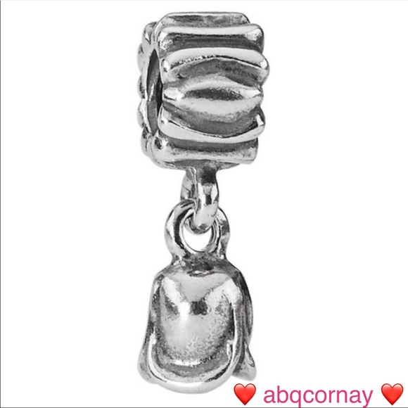 EUC Pandora 790230 Sterling Silver Tulip Flower Dangle Charm - Picture 1 of 8